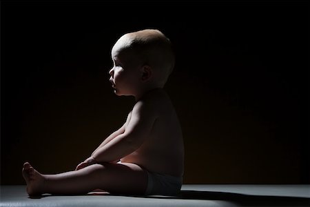 Profile of a baby boy Stock Photo - Premium Royalty-Free, Code: 614-02050168