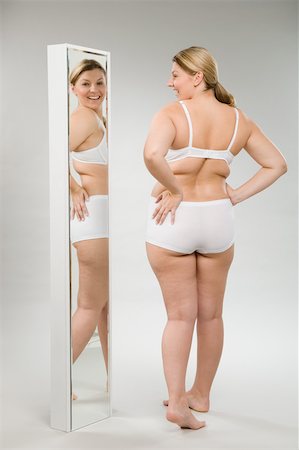 Plus Size Fat Woman in Lingerie Stock Photo - Image of hips