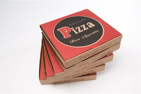 pizza box nobody - Stack of pizza boxes Stock Photo - Premium Royalty-Free, Code: 614-02050765