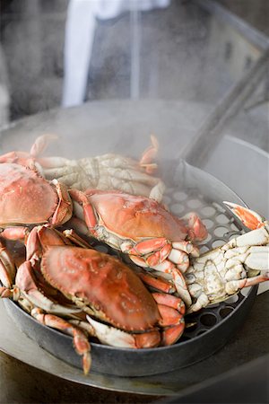 pescivendolo (negozio) - Crabs cooking Fotografie stock - Premium Royalty-Free, Codice: 614-02073038