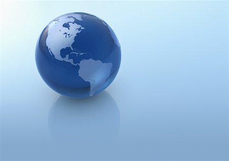 south american earth pictures - Blue globe Stock Photo - Premium Royalty-Free, Code: 614-02073709
