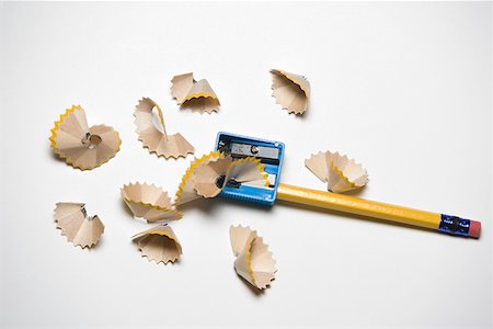 Un crayon et taille-crayon Photographie de stock - Premium Libres de Droits, Code: 614-02073807