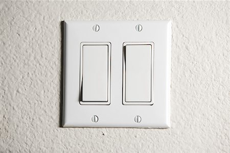 Light switch Stock Photo - Premium Royalty-Free, Code: 614-02073863