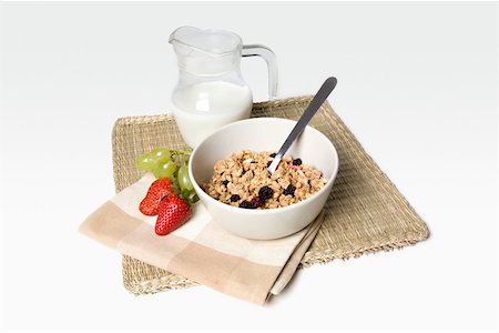 A healthy breakfast Foto de stock - Sin royalties Premium, Código: 614-02240347