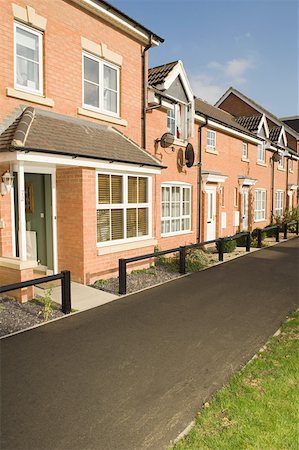 Terraced houses Stock Photo - Premium Royalty-Free, Code: 614-02240684