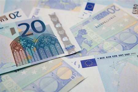 simsearch:614-02393252,k - Twenty euro notes Stock Photo - Premium Royalty-Free, Code: 614-02240746