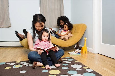 Mothers with their daughters Stock Photo - Premium Royalty-Free, Code: 614-02242663