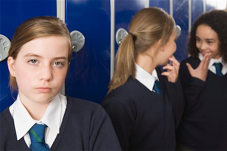 school sad images - Girl excluded from group Stock Photo - Premium Royalty-Free, Code: 614-02243466