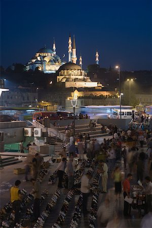 foule (personnes) - Marché et la mosquée de Soliman le magnifique Photographie de stock - Premium Libres de Droits, Code: 614-02257982
