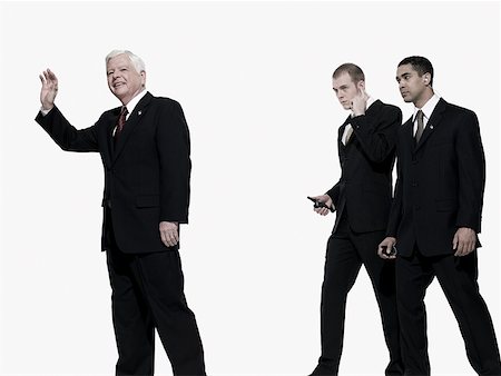 president (male) - Politician and bodyguards Stock Photo - Premium Royalty-Free, Code: 614-02259044