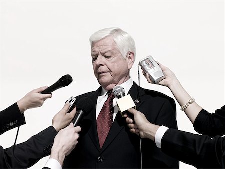 président (directeur) - Politiciens et journalistes Photographie de stock - Premium Libres de Droits, Code: 614-02259103