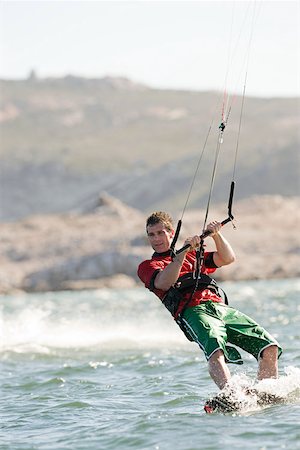 Kitesurfing Stock Photo - Premium Royalty-Free, Code: 614-02259120