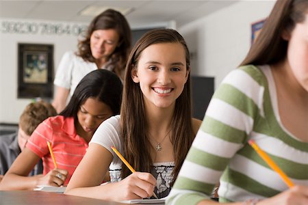 Portrait of a female high school student Stock Photo - Premium Royalty-Free, Code: 614-02259988