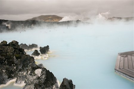 Blue lagoon geothermal hot springs Stock Photo - Premium Royalty-Free, Code: 614-02394081