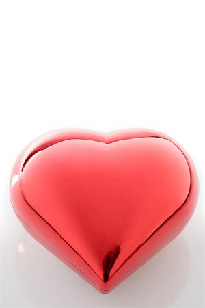 Shiny red heart Stock Photo - Premium Royalty-Free, Code: 614-02394250