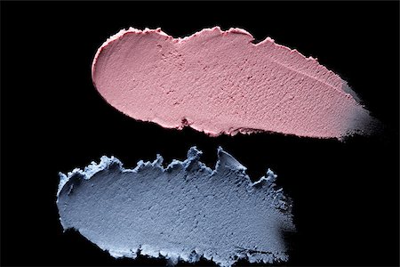 eye shadow - Smeared blue and pink eyeshadow Fotografie stock - Premium Royalty-Free, Codice: 614-02394471