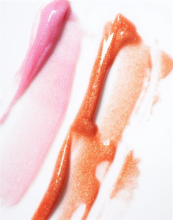 Orange and pink lipgloss Foto de stock - Sin royalties Premium, Código: 614-02394472