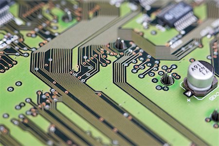 Close up of a circuit board Stock Photo - Premium Royalty-Free, Code: 614-02393907