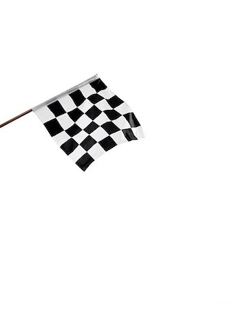 A chequered flag Stock Photo - Premium Royalty-Free, Code: 614-02612708