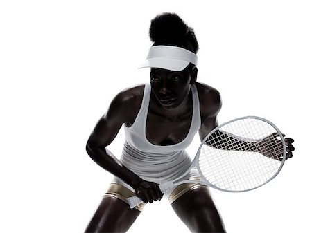 A female tennis player Stock Photo - Premium Royalty-Free, Code: 614-02612779