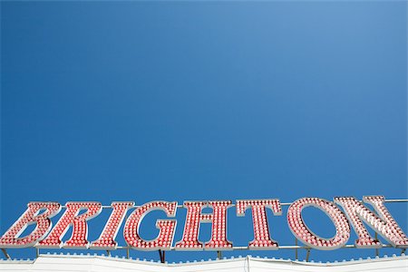 Brighton sign Foto de stock - Sin royalties Premium, Código: 614-02613491