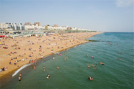 Brighton beach Stock Photo - Premium Royalty-Free, Code: 614-02613522