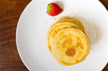 pancake top view - Pile of pancakes Stock Photo - Premium Royalty-Free, Code: 614-02639676