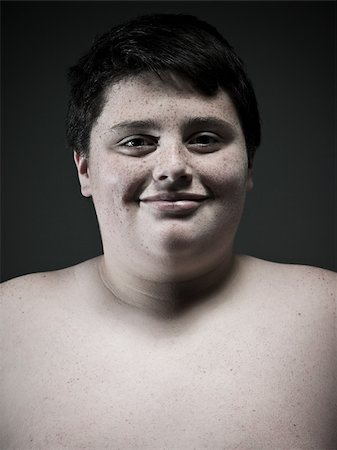 spotlight portrait - Portrait of a boy Stock Photo - Premium Royalty-Free, Code: 614-02640165