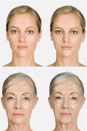 faces older 50 years mature pic - Woman aging Stock Photo - Premium Royalty-Free, Code: 614-02680347