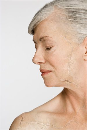 Woman with cracked and peeling skin Stock Photo - Premium Royalty-Free, Code: 614-02680430