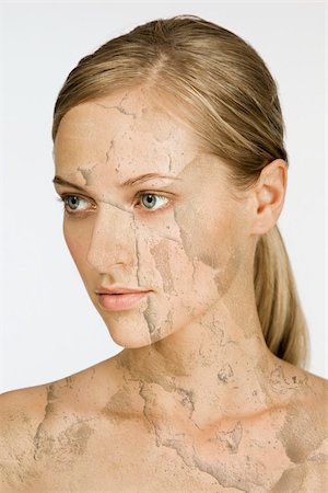 Woman with cracked and peeling skin Stock Photo - Premium Royalty-Free, Code: 614-02680432