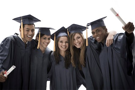 Graduates Stock Photo - Premium Royalty-Free, Code: 614-02681023