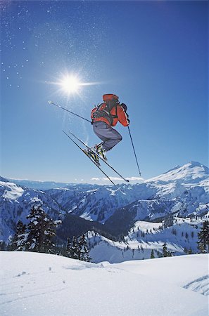 simsearch:614-02739638,k - Skieur au point de l'artiste Photographie de stock - Premium Libres de Droits, Code: 614-02739625