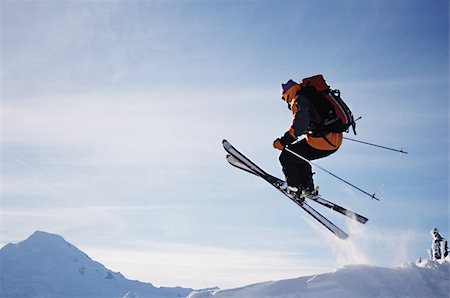 skieur (homme et femme) - Skieur au point de l'artiste Photographie de stock - Premium Libres de Droits, Code: 614-02739622