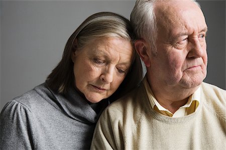 support grief - Couple looking worried Stock Photo - Premium Royalty-Free, Code: 614-02739919