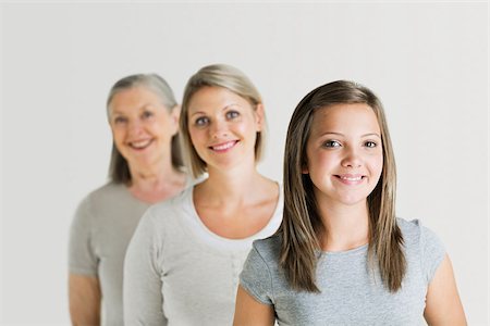 parent and grandparent and teenager - Female family members Stock Photo - Premium Royalty-Free, Code: 614-02739937