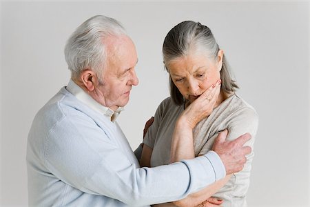 sad 60 year old people - Worried couple Stock Photo - Premium Royalty-Free, Code: 614-02739953