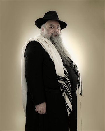 Portrait of a rabbi Foto de stock - Sin royalties Premium, Código: 614-02764098