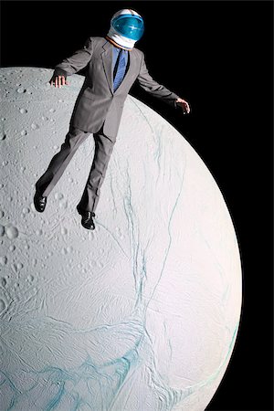 Businessman in outer space Stock Photo - Premium Royalty-Free, Code: 614-02762691