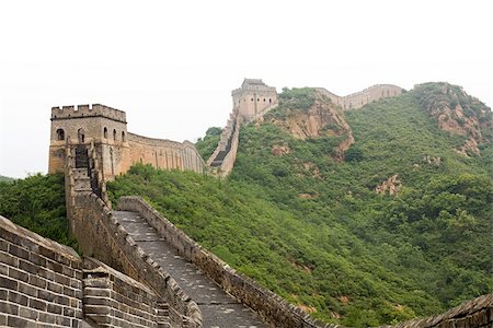 Great wall of china Fotografie stock - Premium Royalty-Free, Codice: 614-02762753