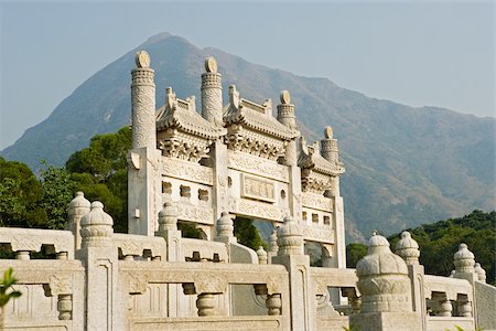 simsearch:614-01434693,k - Île de lantau monastère po lin Photographie de stock - Premium Libres de Droits, Code: 614-02763416