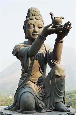 Statue de po monastère de lin Photographie de stock - Premium Libres de Droits, Code: 614-02763419