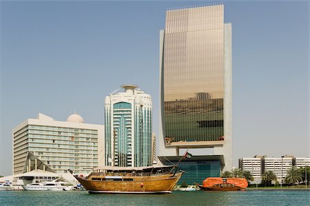 Deira and dubai creek Stock Photo - Premium Royalty-Free, Code: 614-02763427