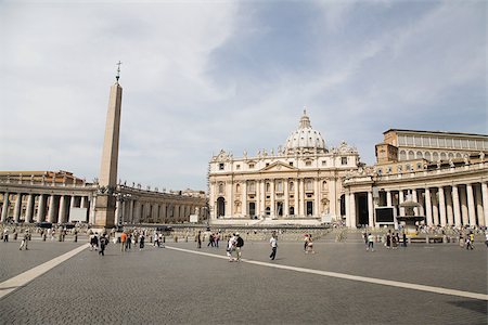 piazza del campo - St peters square Foto de stock - Sin royalties Premium, Código: 614-02838143