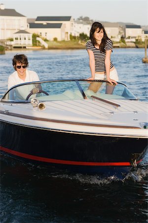 Teenagers on boat Stock Photo - Premium Royalty-Free, Code: 614-02838491