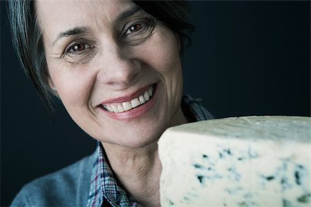 dairy farming in the 50s - Woman with cheese Stock Photo - Premium Royalty-Free, Code: 614-02838697