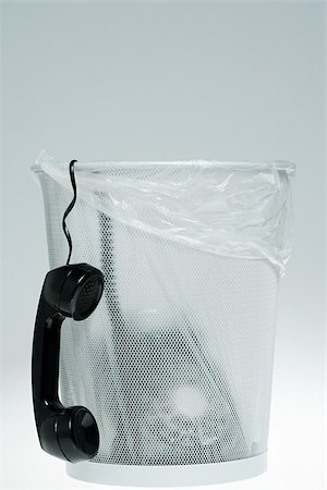 Telephone in a bin Stock Photo - Premium Royalty-Free, Code: 614-02838792