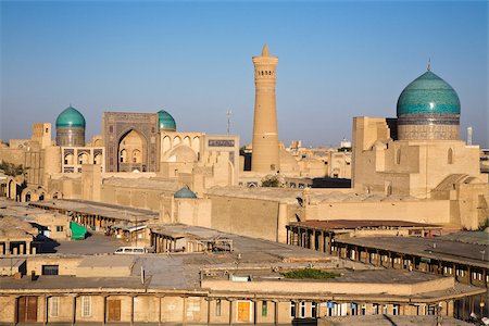 Minaret de Kalon et mosquée à Boukhara Photographie de stock - Premium Libres de Droits, Code: 614-02934270