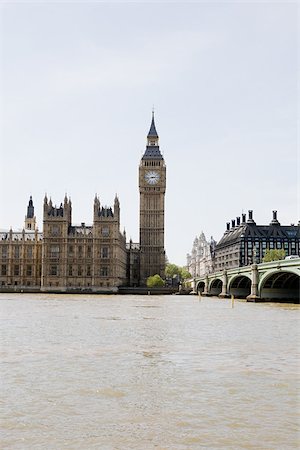 Houses of parliament and thames river Stock Photo - Premium Royalty-Free, Code: 614-02984708