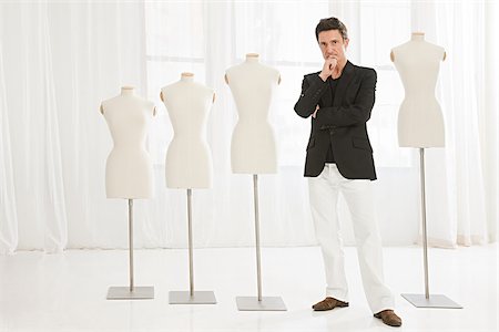 francés (hombre) - Fashion designer and tailors dummies Foto de stock - Sin royalties Premium, Código: 614-02984979